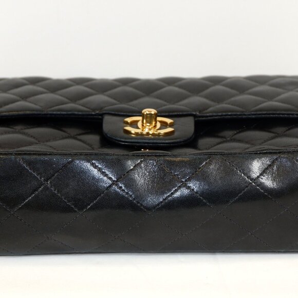 CHANEL Classic Double Flap Lamb Skin Quilted Bag - Picture 6 of 8